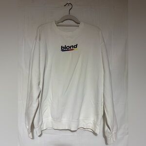 Frank ocean blond Embroidered Crewneck Sweatshirt X-Large